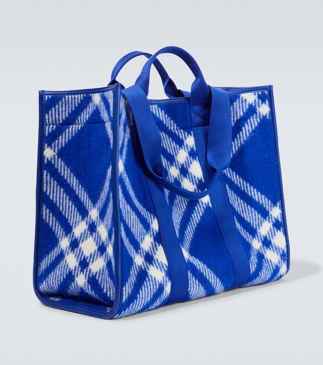 Shopper in lana a quadri | Burberry