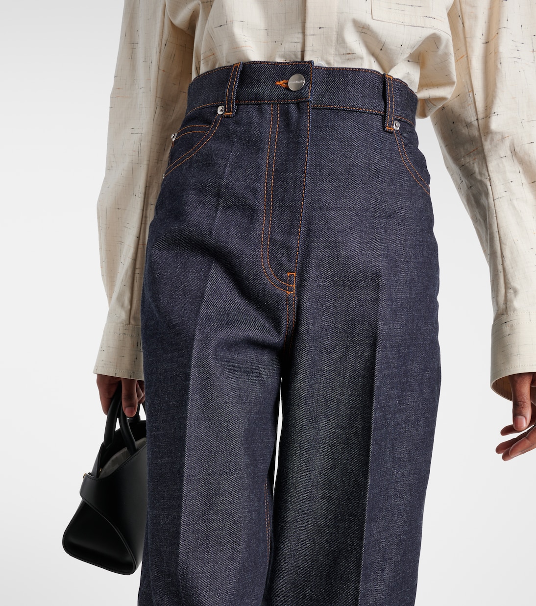 High-Rise Wide-Leg Jeans | Ferragamo