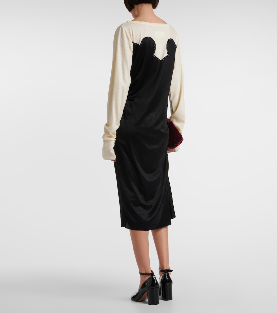 Abito midi Spliced in jersey | Maison Margiela