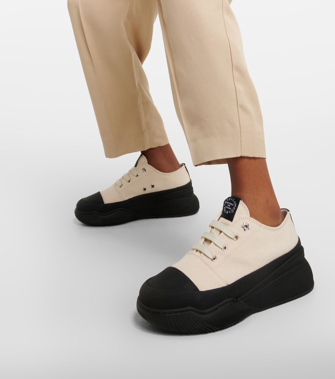 Loop canvas platform sneakers | Stella McCartney