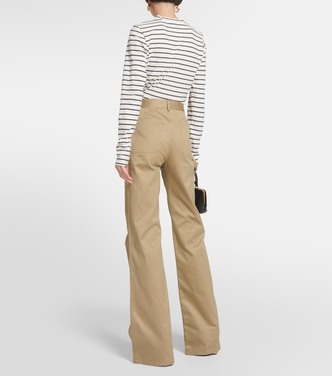 Pantaloni flared Quentin in cotone | Nili Lotan