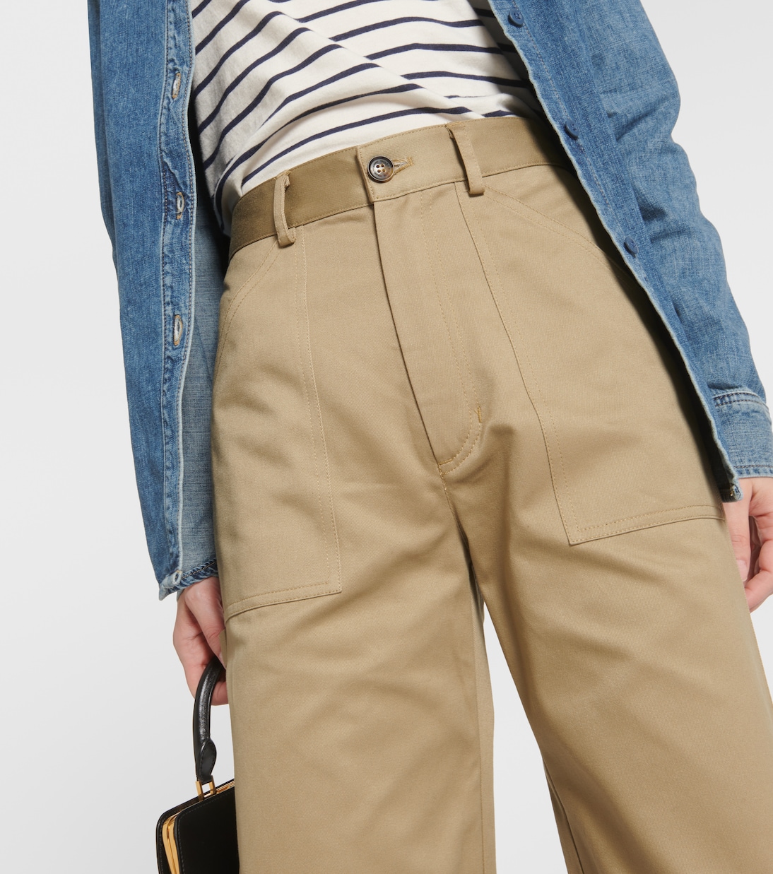 Pantaloni flared Quentin in cotone | Nili Lotan