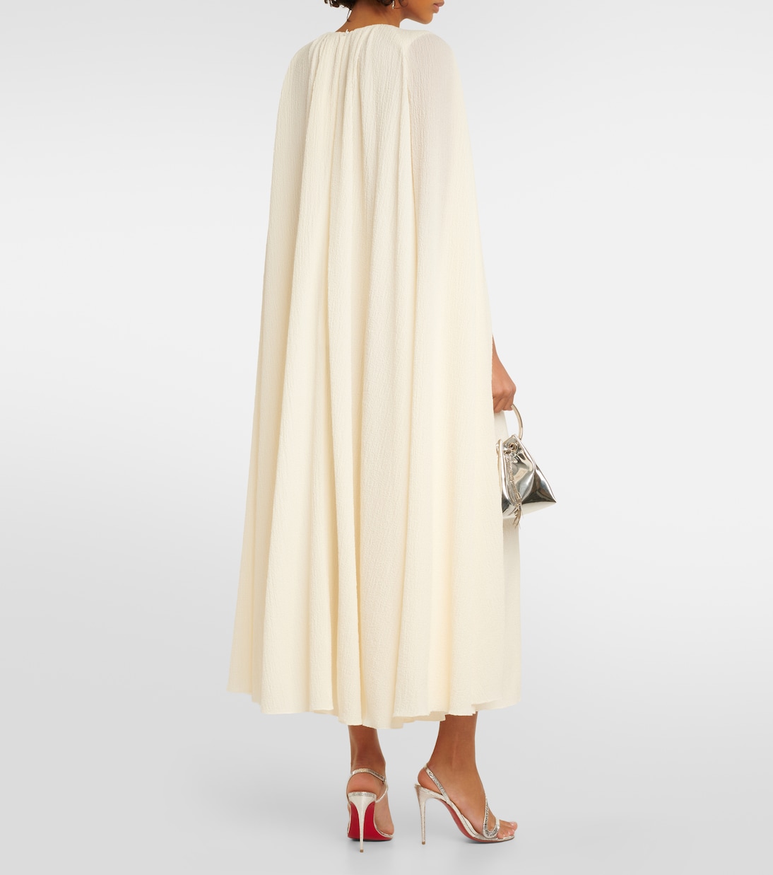 Novia - vestido midi Olivette con capa | Emilia Wickstead