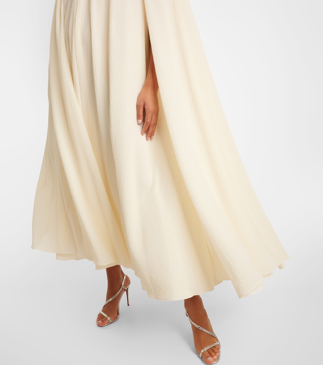 Novia - vestido midi Olivette con capa | Emilia Wickstead