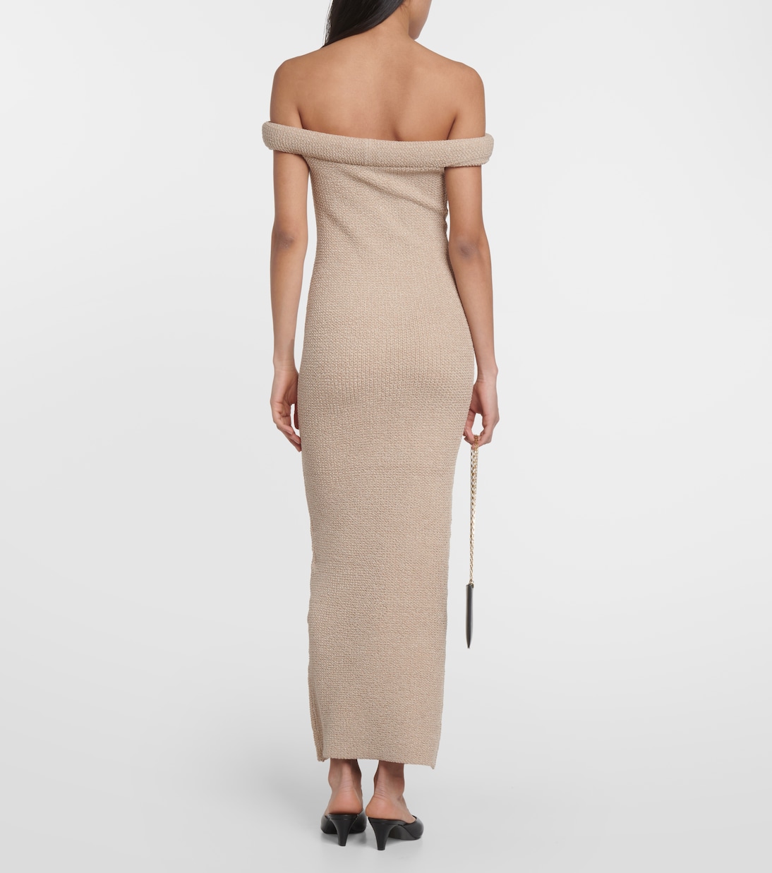Vestido midi con hombros descubiertos | Toteme