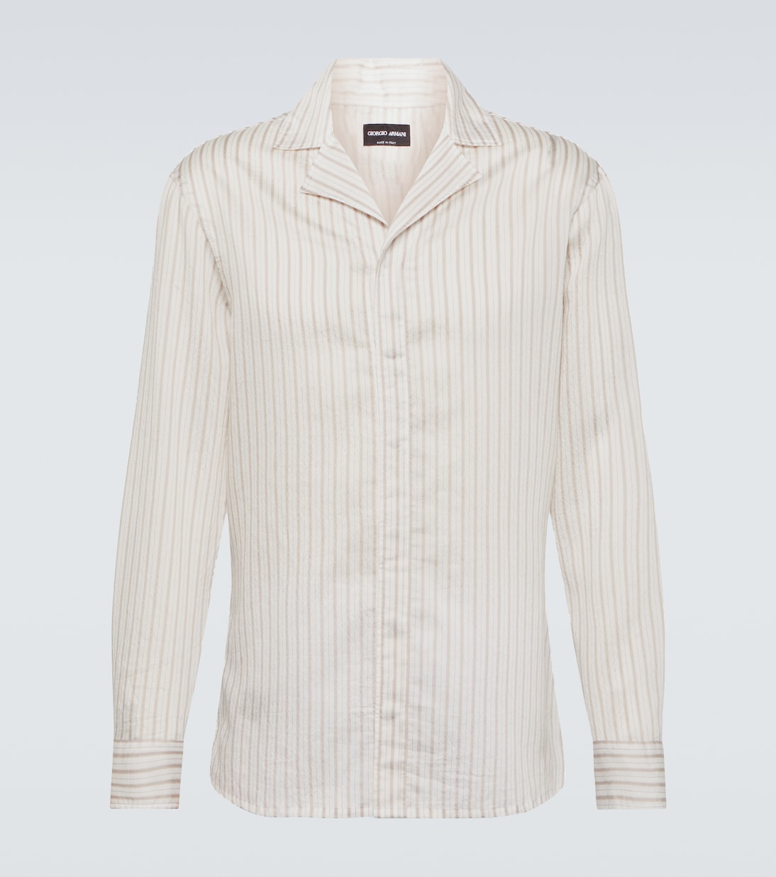 Camisa de mezcla de lyocell | Giorgio Armani