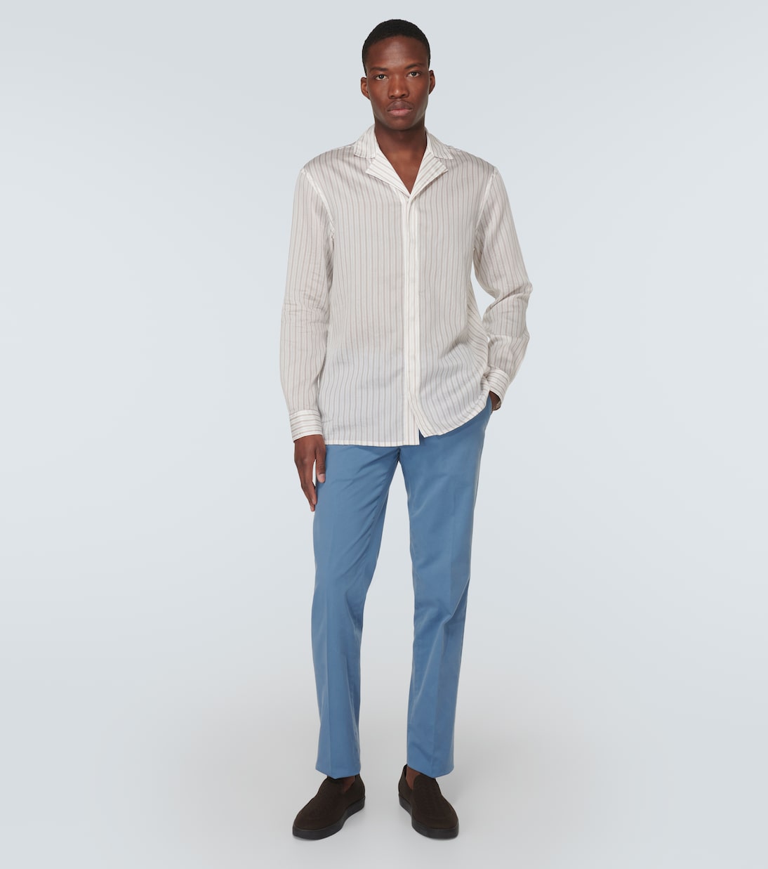 Camisa de mezcla de lyocell | Giorgio Armani