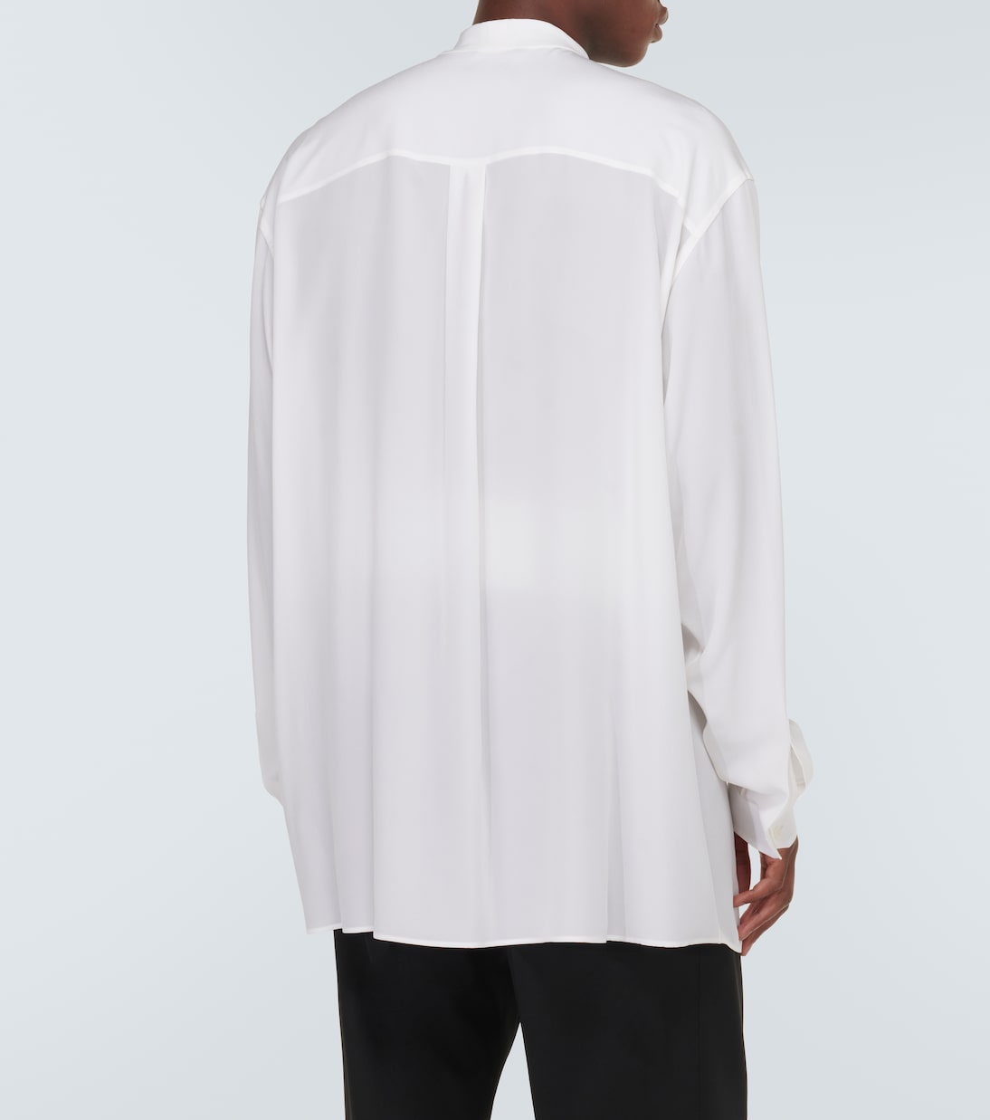 Oversize-Hemd aus Crêpe de Chine aus Seide | Dolce&Gabbana