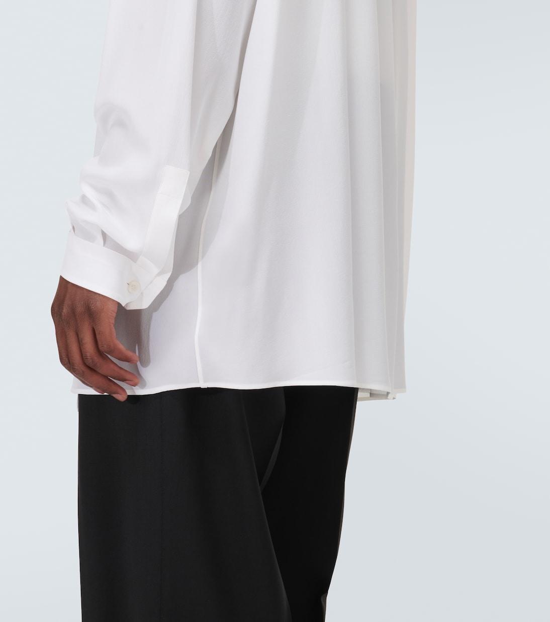 Oversize-Hemd aus Crêpe de Chine aus Seide | Dolce&Gabbana