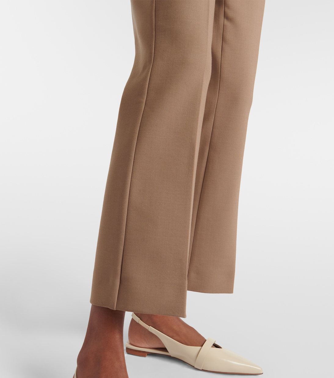 Nepeta wool-blend crêpe straight pants  | Max Mara