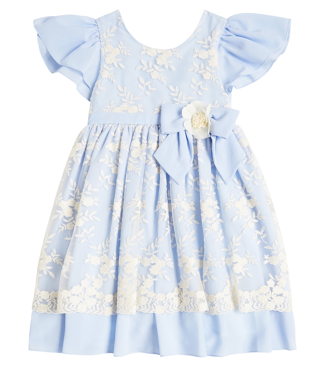 Embroidered chiffon and tulle dress | Patachou