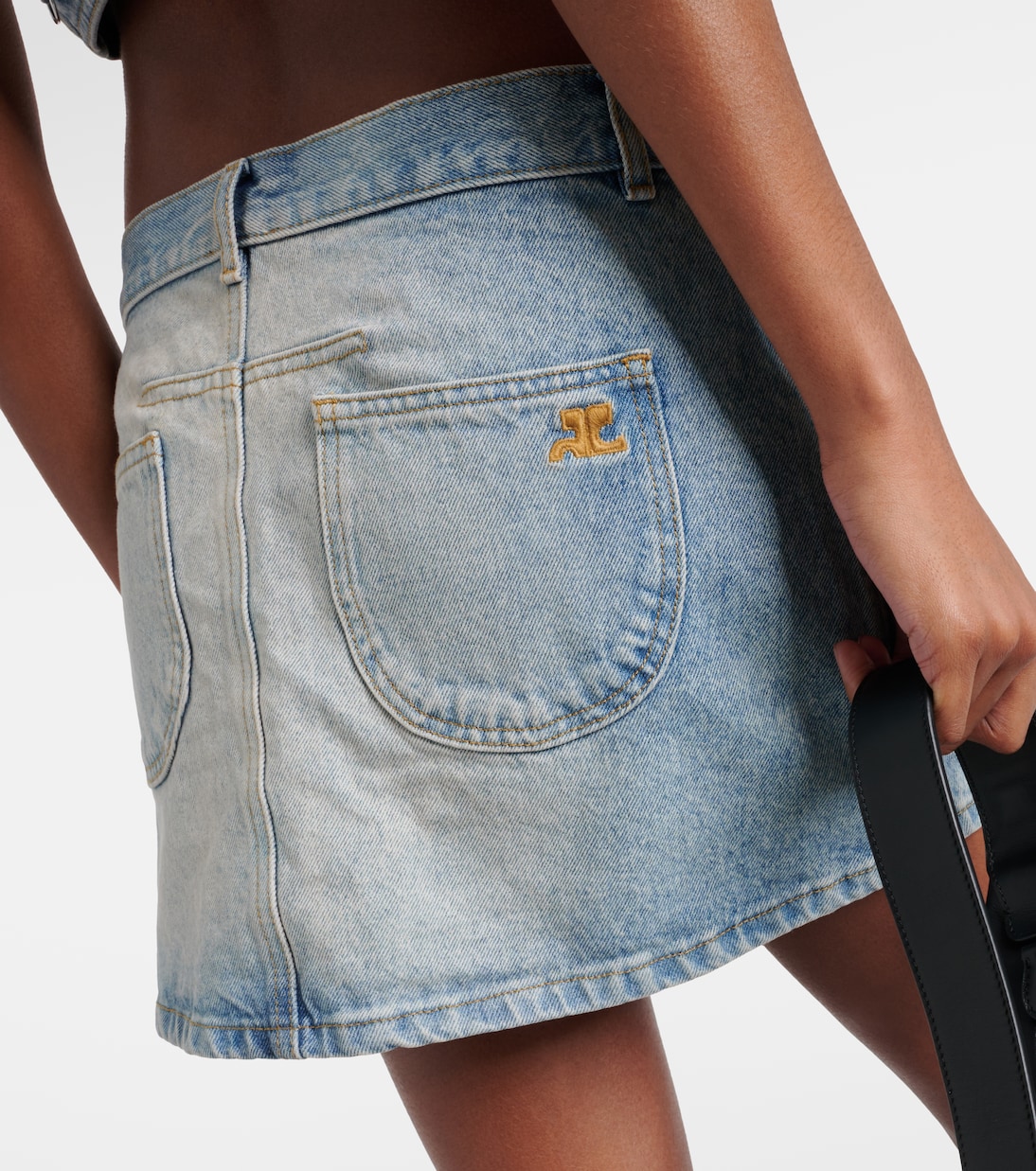 Mini-jupe Multiflex en jean | Courrèges