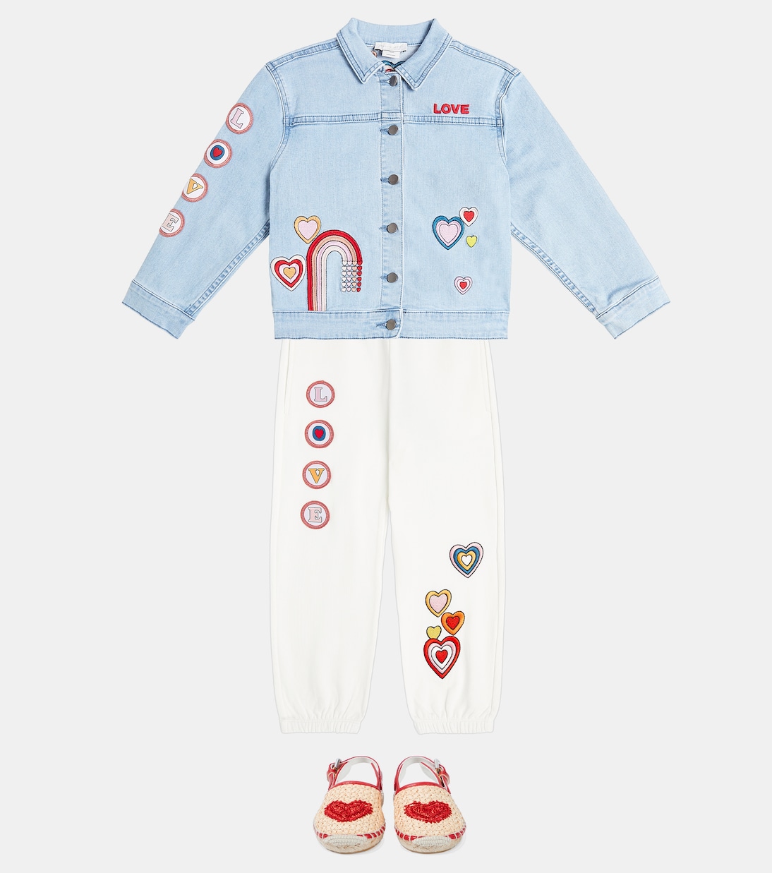 Bestickte Jeansjacke | Stella McCartney Kids