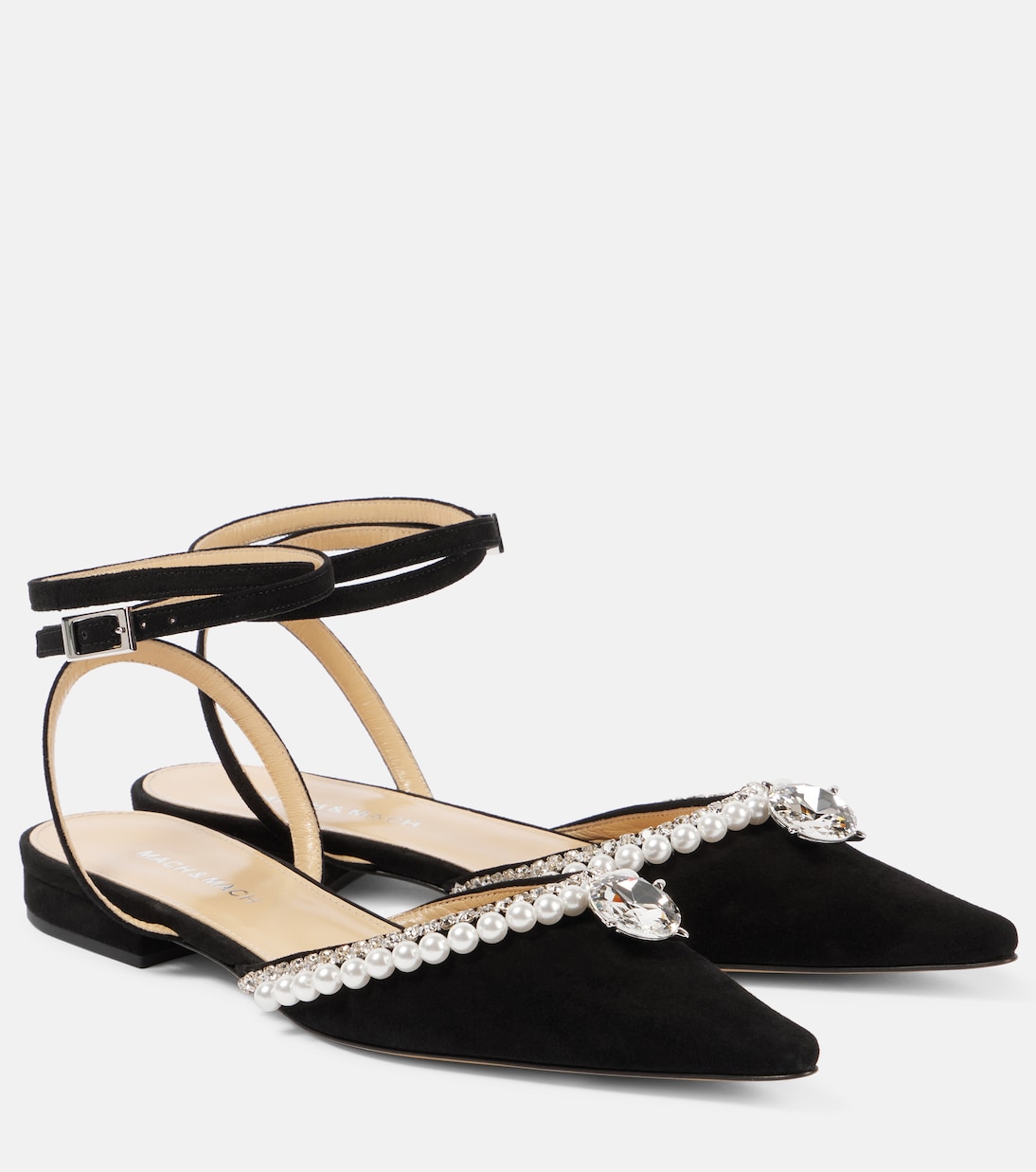 Ballerine Diamond of Elizabeth in suede | Mach & Mach