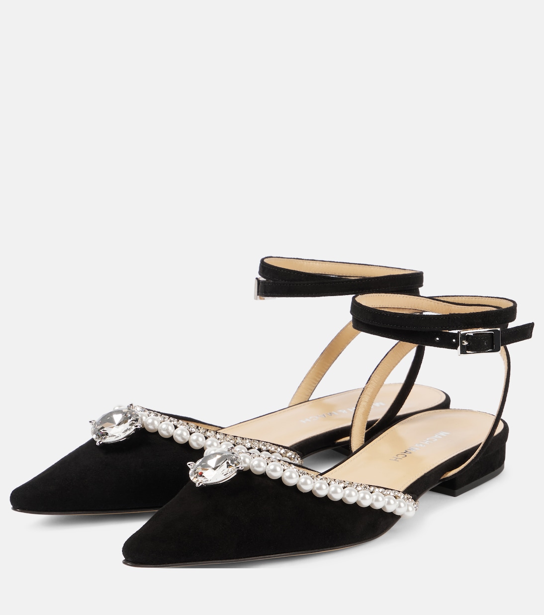 Ballerine Diamond of Elizabeth in suede | Mach & Mach