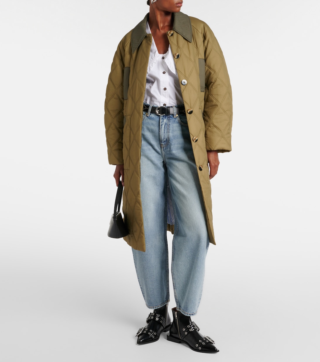 Ankle Boots aus Lederimitat | Ganni