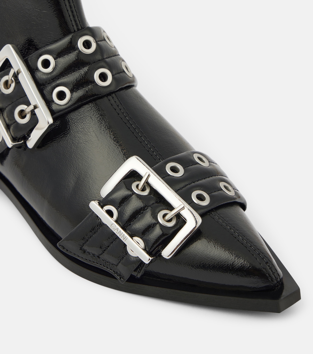 Ankle Boots aus Lederimitat | Ganni