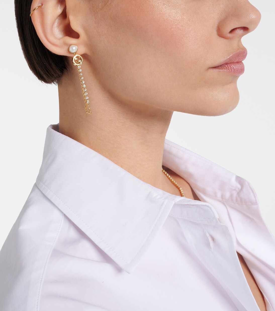 Orecchini Gucci Blondie con perle finte per uno stile giovane e chic
