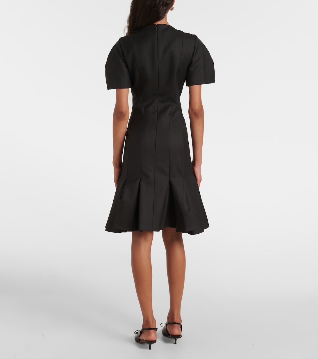 Midikleid aus Woll-Gabardine | Nina Ricci