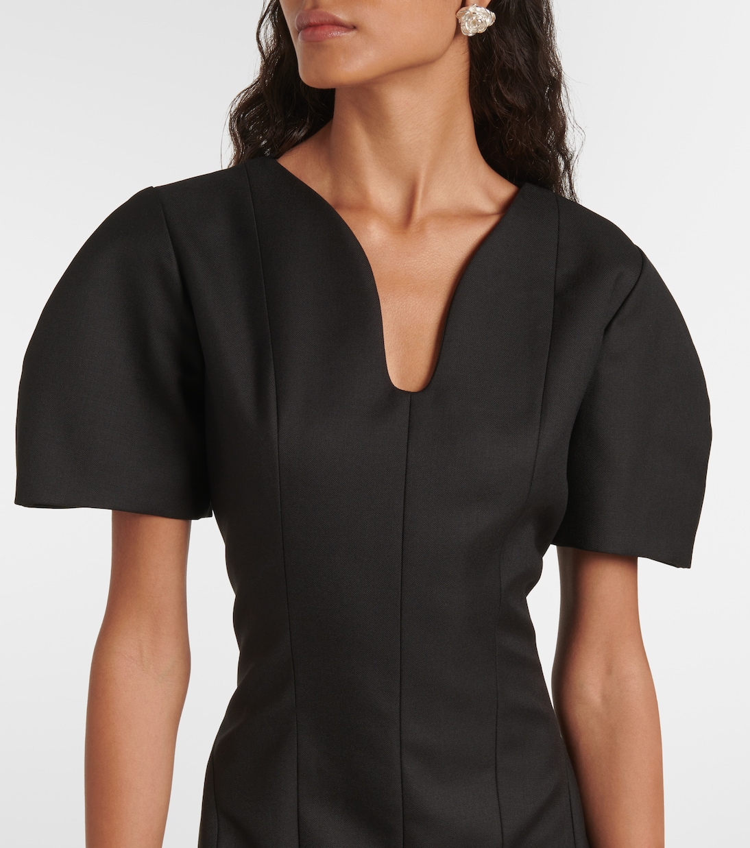 Midikleid aus Woll-Gabardine | Nina Ricci