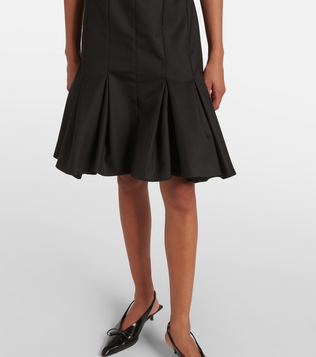 Midikleid aus Woll-Gabardine | Nina Ricci