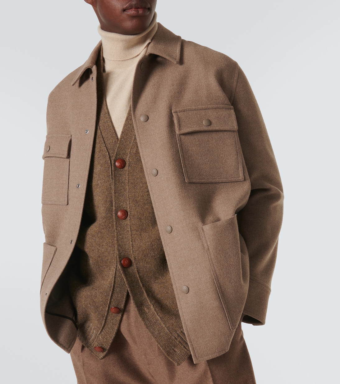 Cardigan oversize Pastore in cashmere | Loro Piana