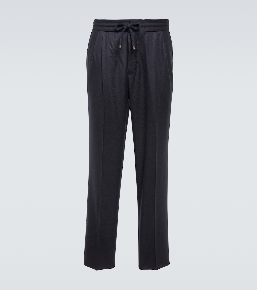 Pantalon droit en laine vierge | Brunello Cucinelli