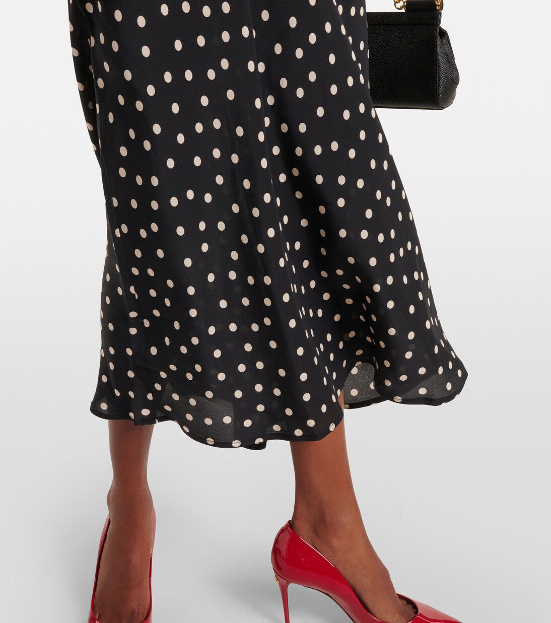 Ardith polka-dot silk slip skirt in black - Rixo | Mytheresa