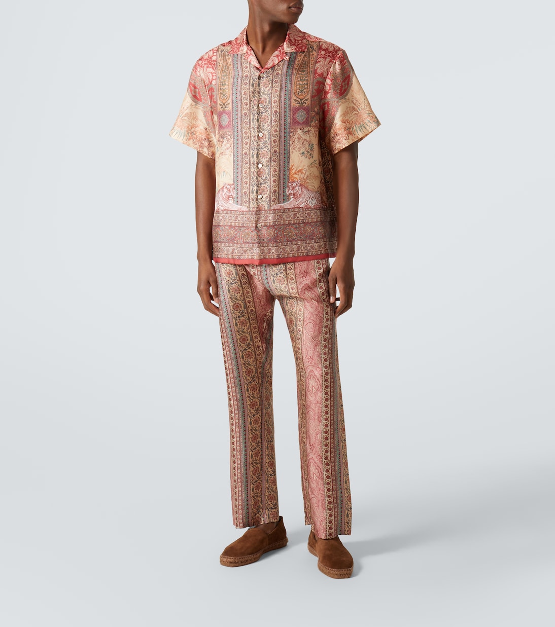 Camicia bowling in seta con stampa | Etro