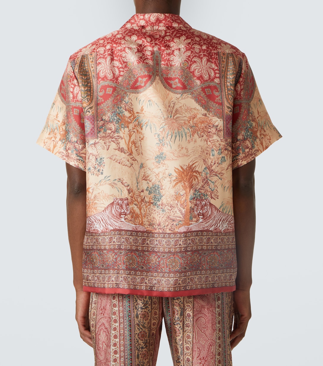 Camicia bowling in seta con stampa | Etro