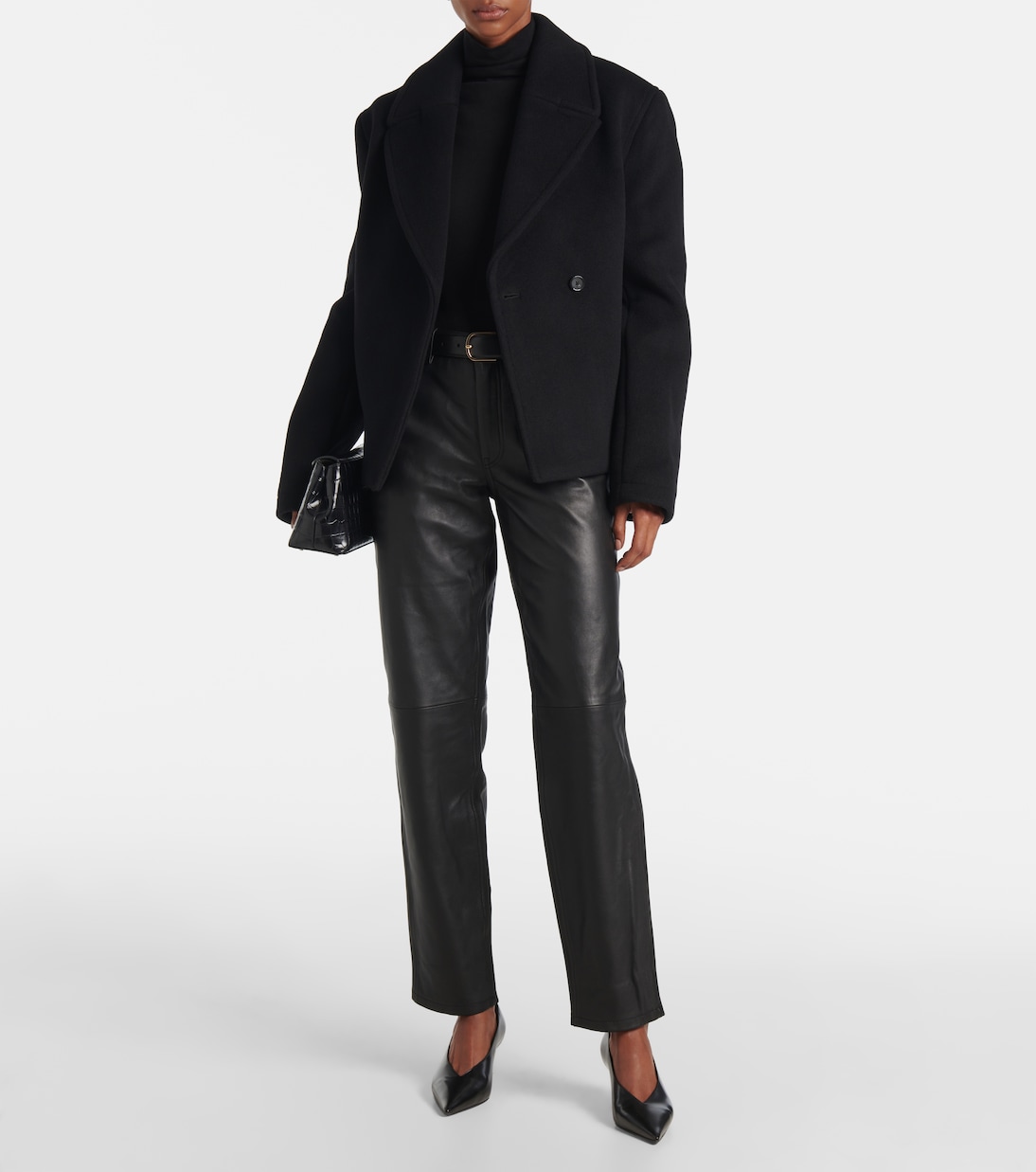 Cropped wool-blend peacoat | Toteme