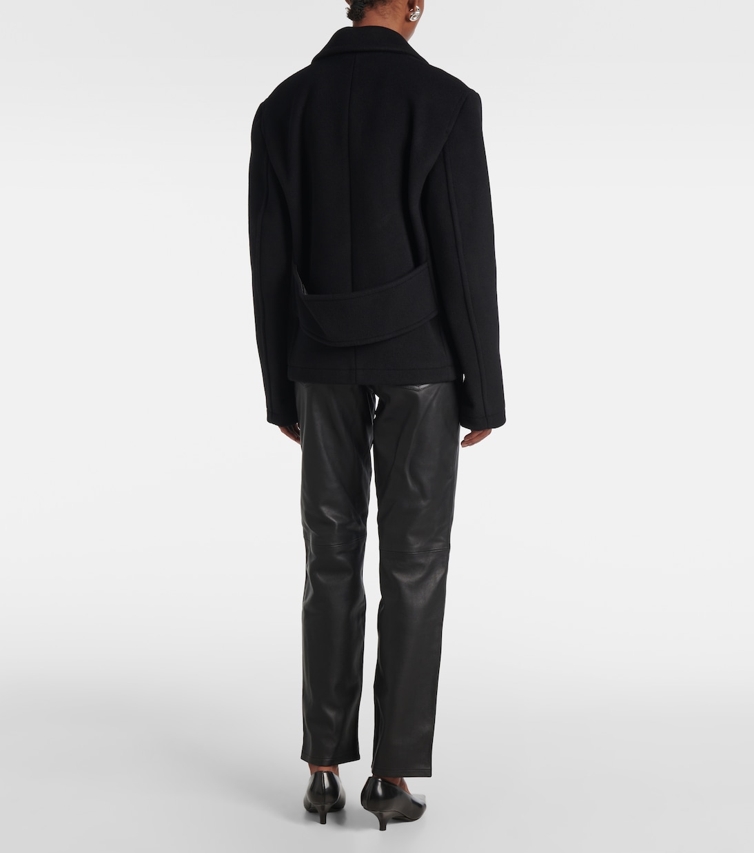 Cropped wool-blend peacoat | Toteme