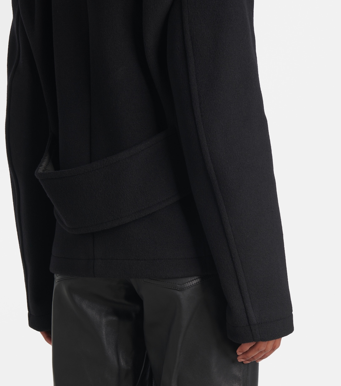 Cropped wool-blend peacoat | Toteme