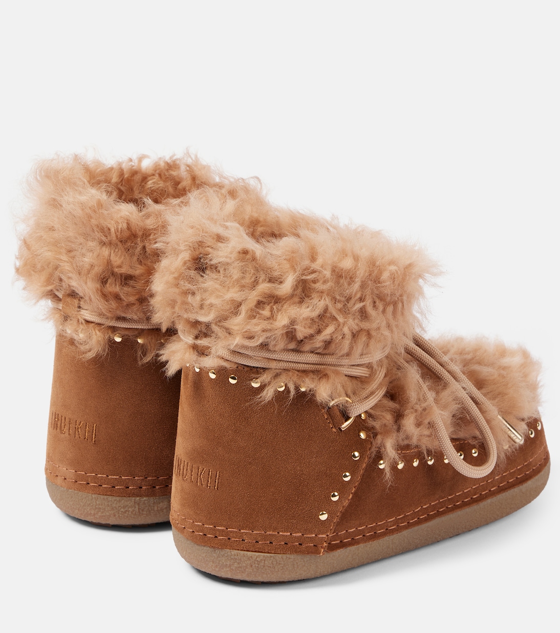 Botas de nieve Long Curly de ante y borrego | Inuikii
