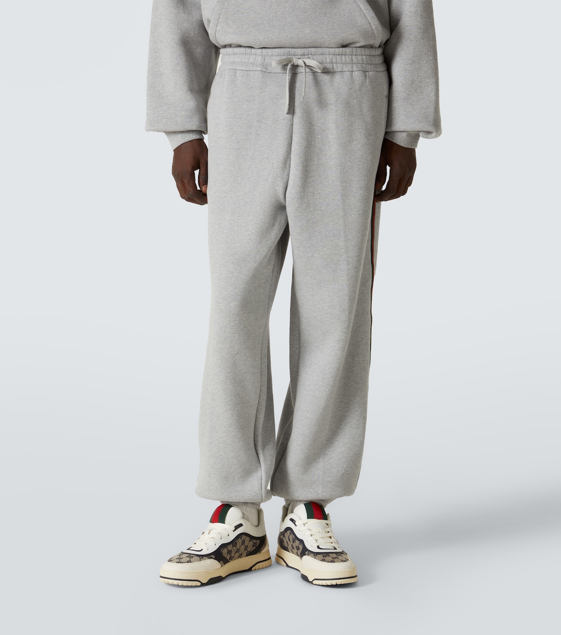 Jogginghose Web Stripe aus Baumwoll-Jersey | Gucci