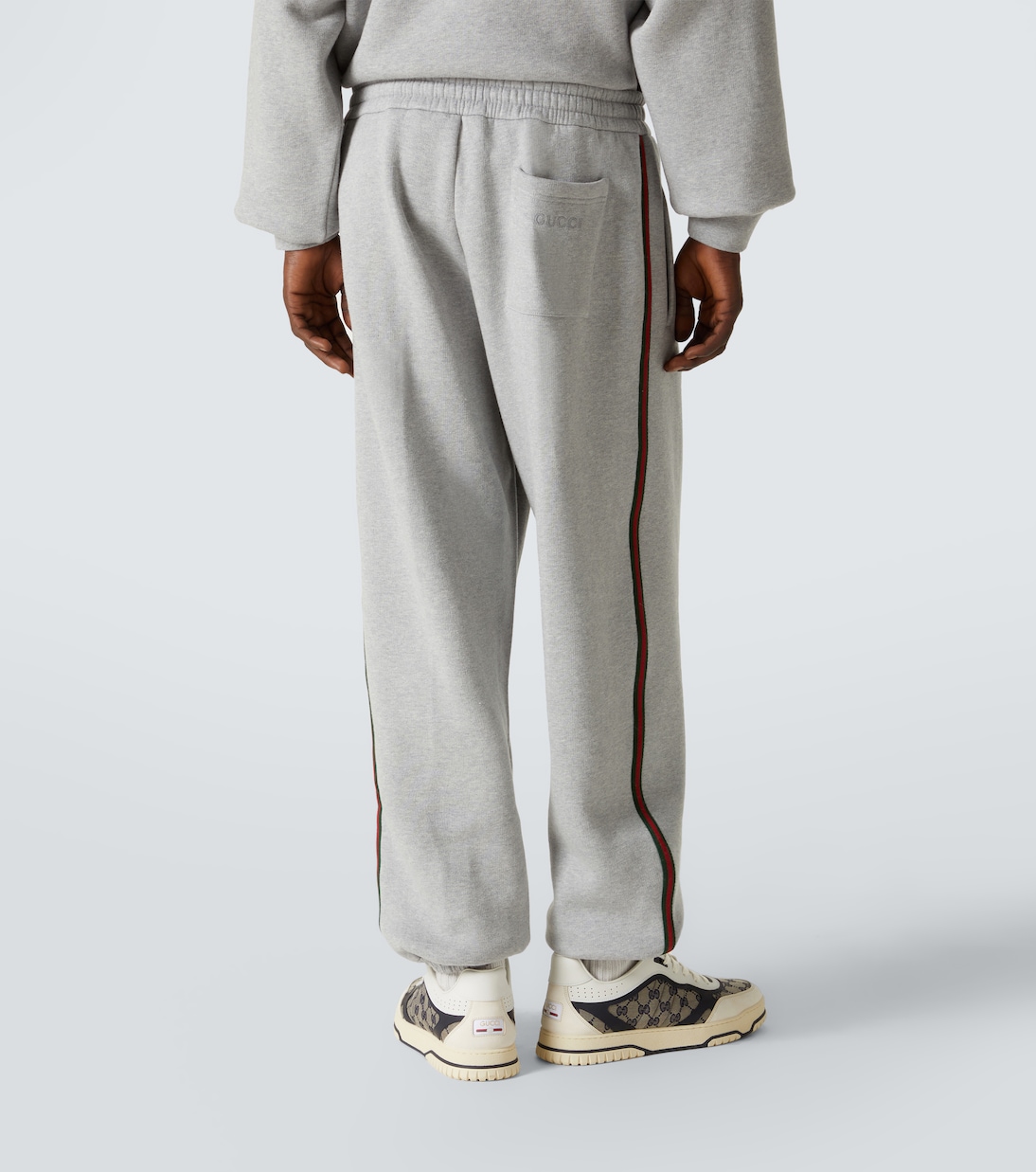 Jogginghose Web Stripe aus Baumwoll-Jersey | Gucci