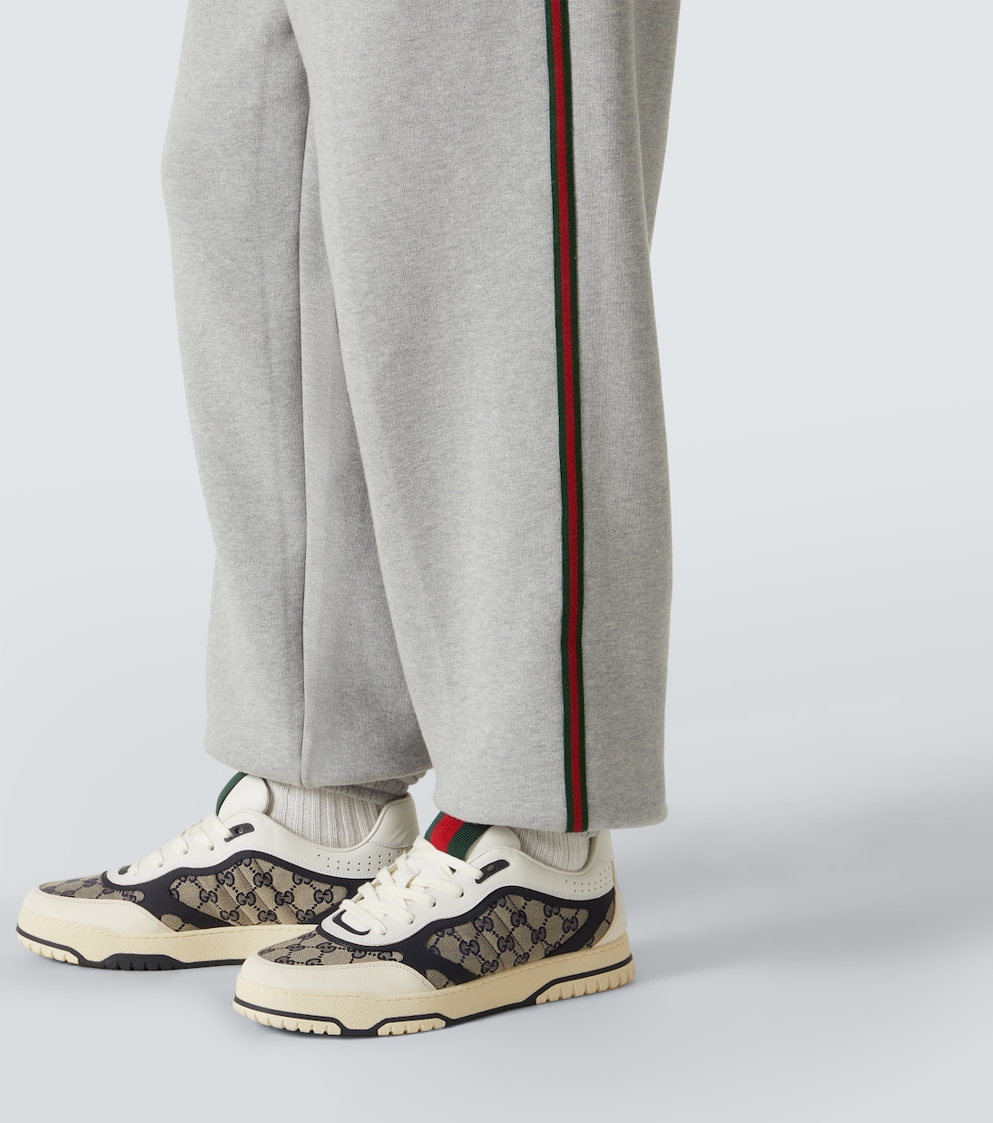 Jogginghose Web Stripe aus Baumwoll-Jersey | Gucci