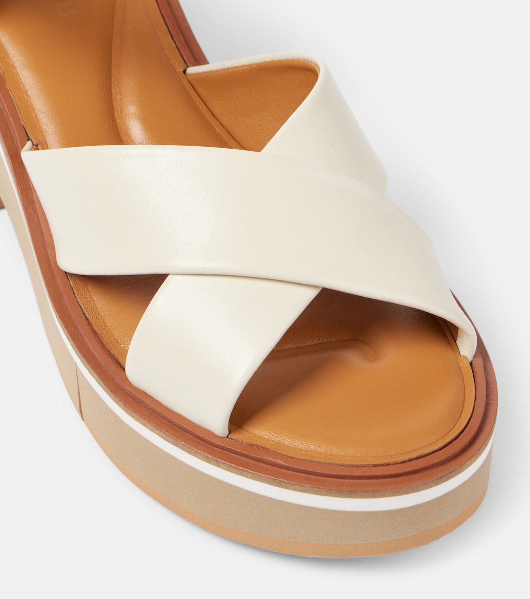 Sandali in pelle con plateau CLERGERIE per giovani alla moda