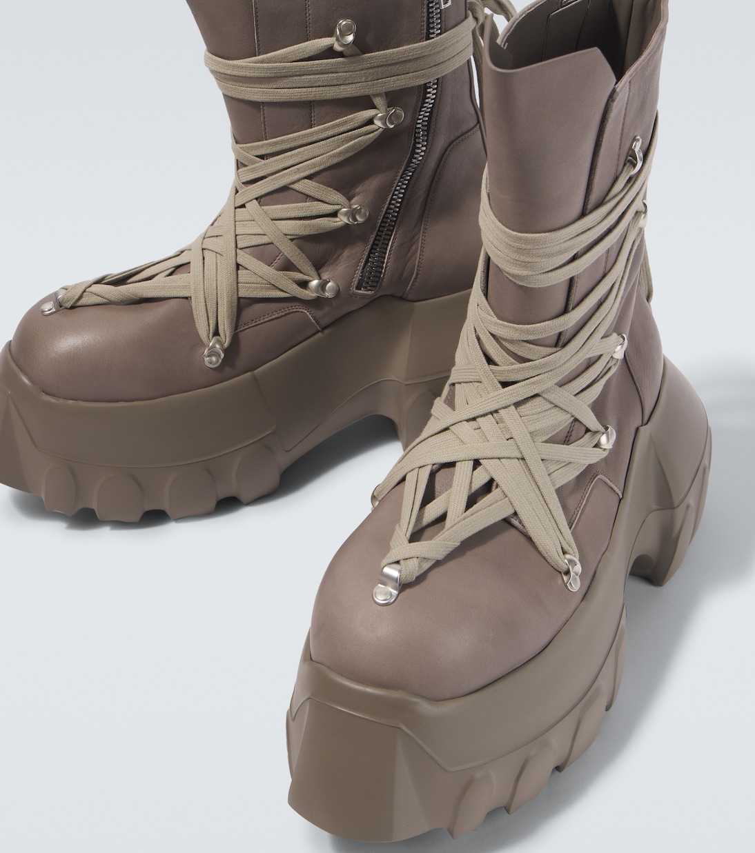 Schnürstiefel Megalaced Mega Tractor aus Leder | Rick Owens