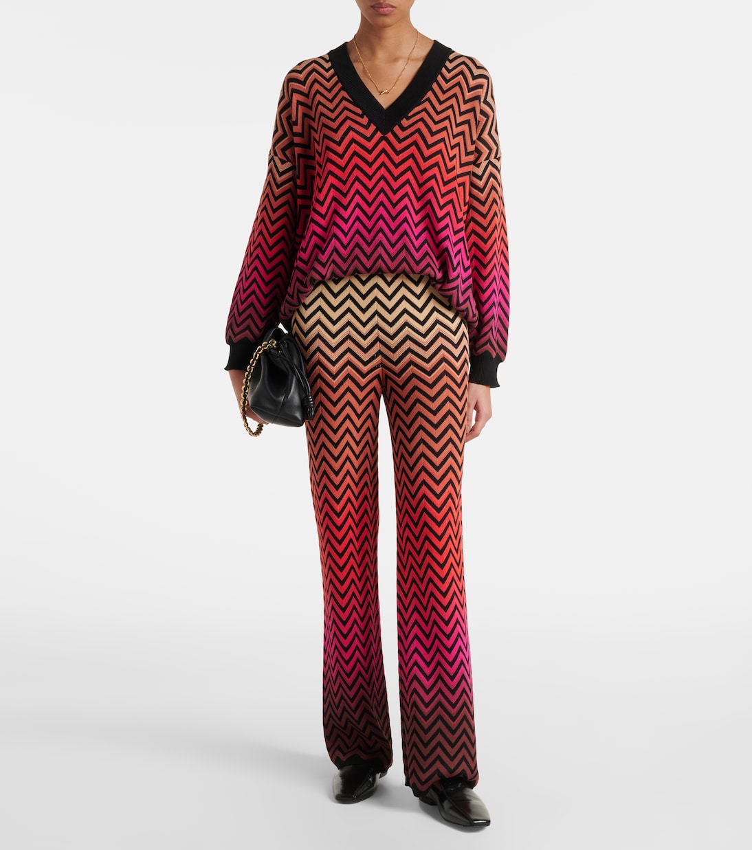 Pantalon ample Zigzag en coton mélangé | Missoni