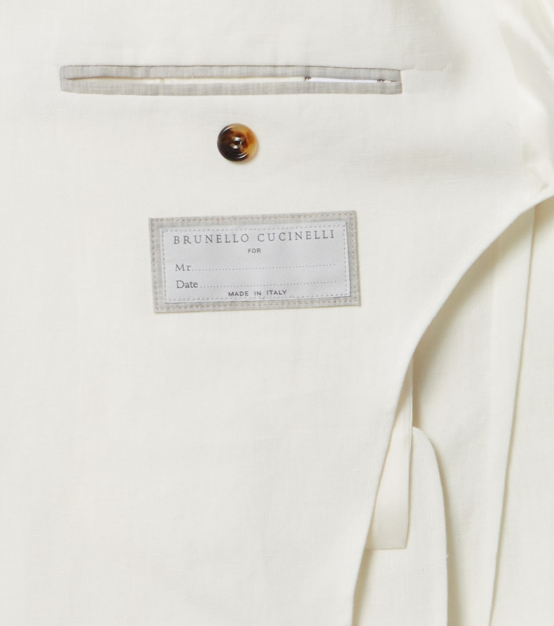 Single-breasted linen blazer | Brunello Cucinelli