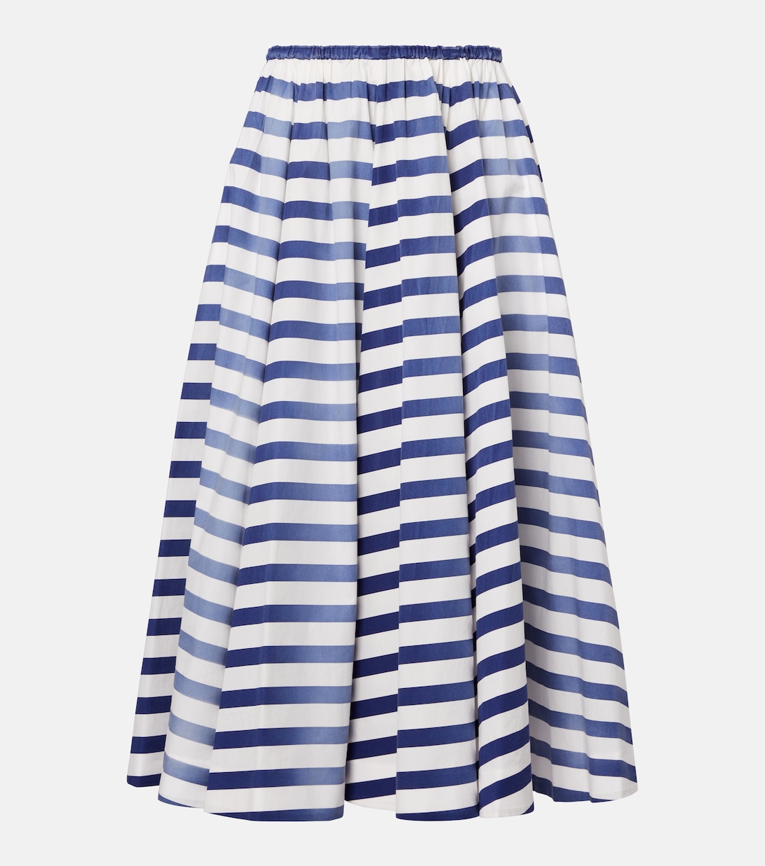 Gonna midi in popeline di cotone | Prada