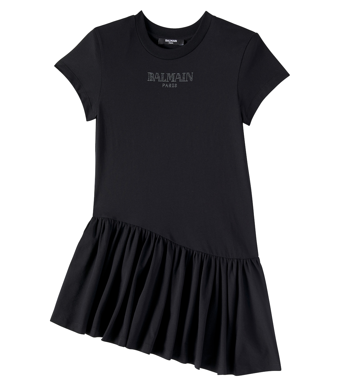 Kleid aus Baumwoll-Jersey | Balmain Kids