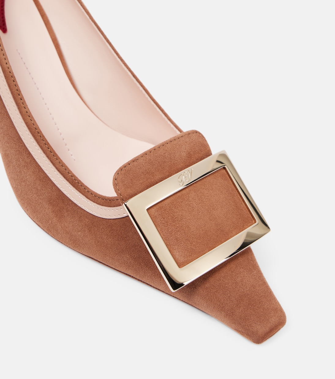 Viv' Canard 55 buckle-detail suede pumps | Roger Vivier