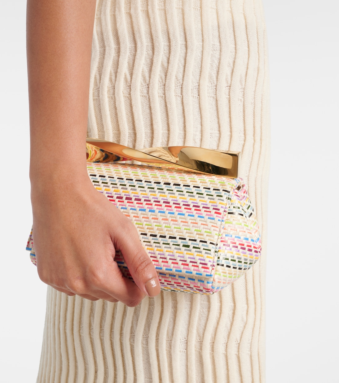 Clutch Twist Mini tejido | Aquazzura