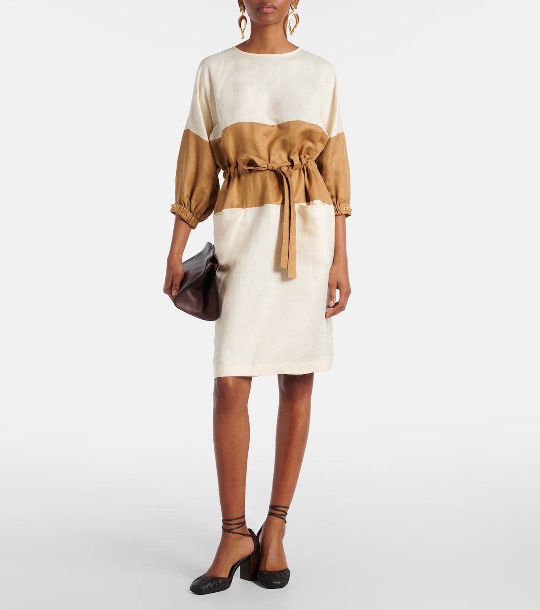 Pulloverkleid Vasto aus Leinen und Seide | Max Mara