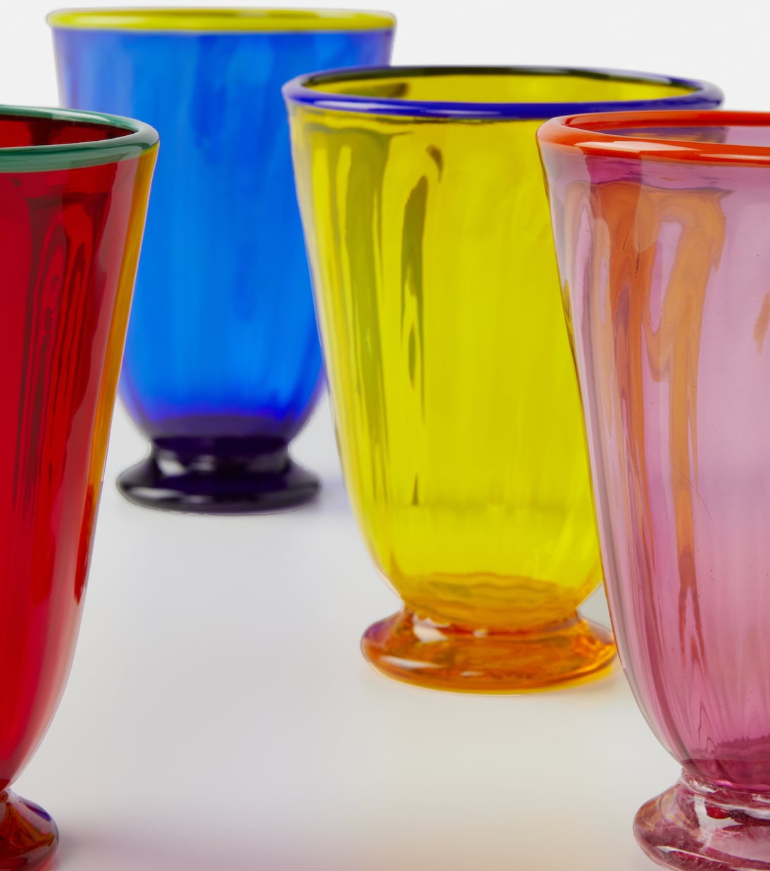 Rainbow set of 4 glasses | La DoubleJ
