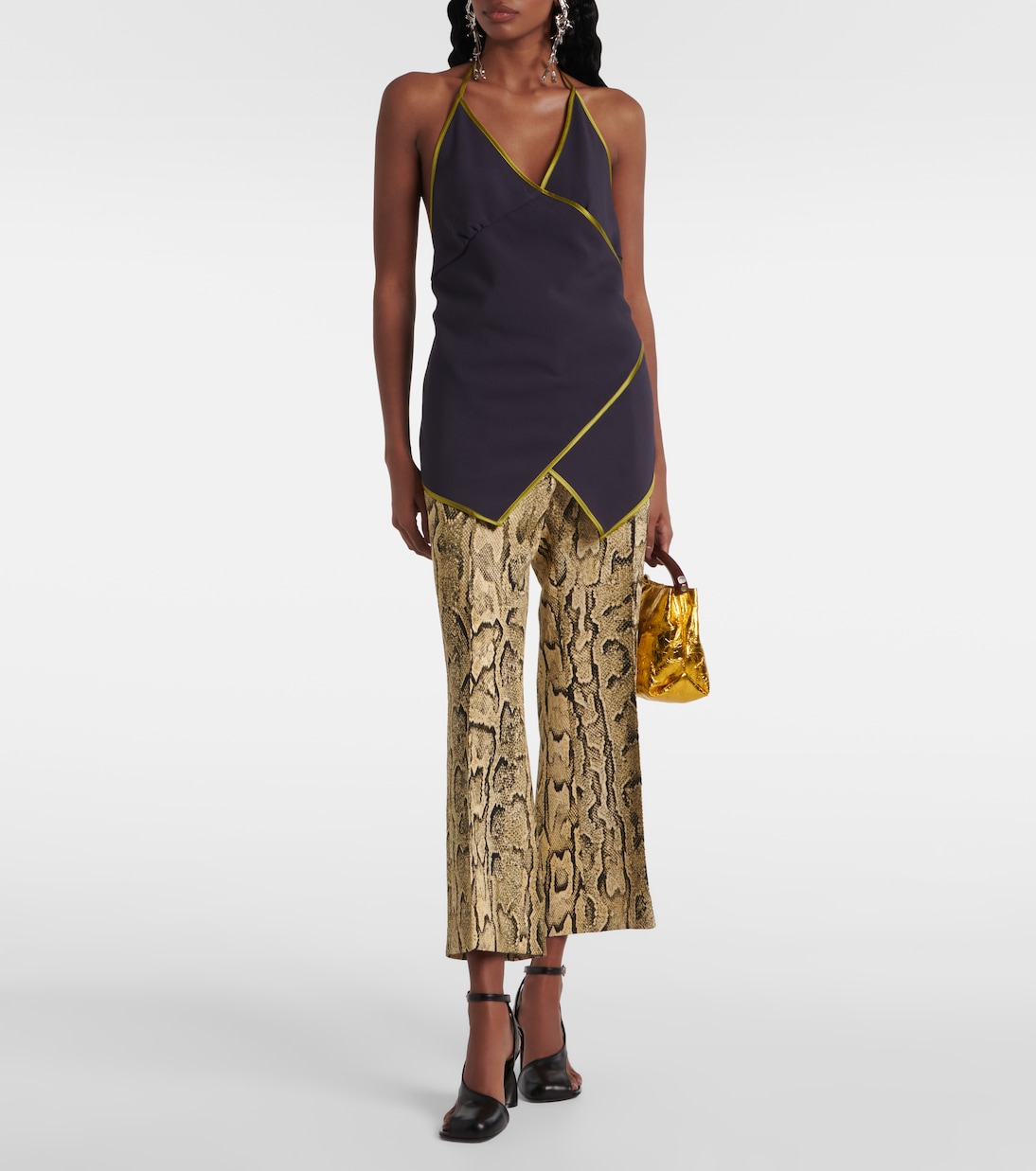 Top a portafoglio in crêpe di raso | Dries Van Noten
