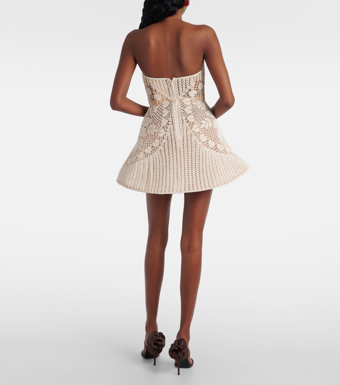 Vestido bustier en croché de algodón | Magda Butrym