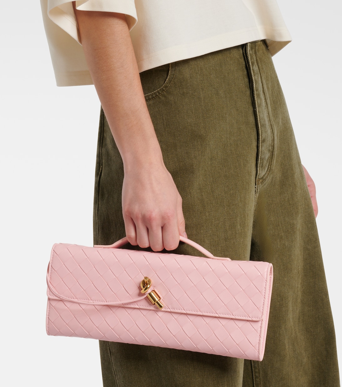 Pochette Andiamo en cuir Intrecciato | Bottega Veneta
